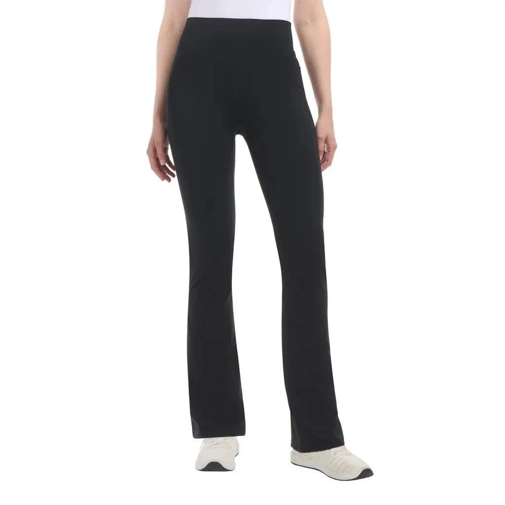 Jockey Womens Yoga Pants Black Salt Activewear Flare Leg M NEW